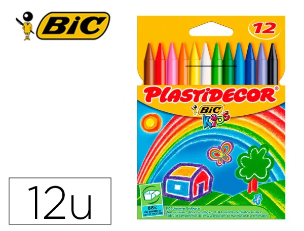 CERAS PLASTIDECOR 12 UD. - Imagen 2