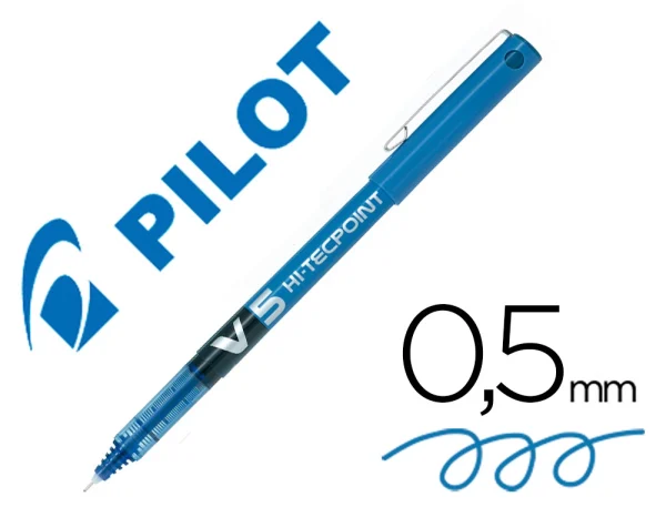 BOLÍGRAFO PILOT V5 AZUL - Imagen 2