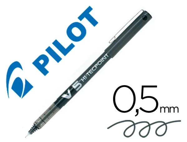 BOLÍGRAFO PILOT V5 NEGRO - Imagen 2