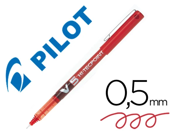 BOLÍGRAFO PILOT V5 ROJO - Imagen 2