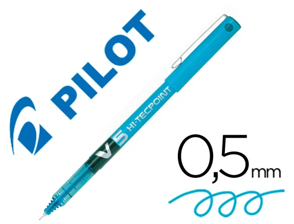 BOLÍGRAFO PILOT V5 TURQUESA - Imagen 2