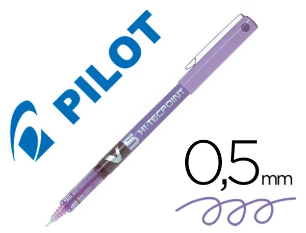BOLÍGRAFO PILOT V5 MORADO - Imagen 2