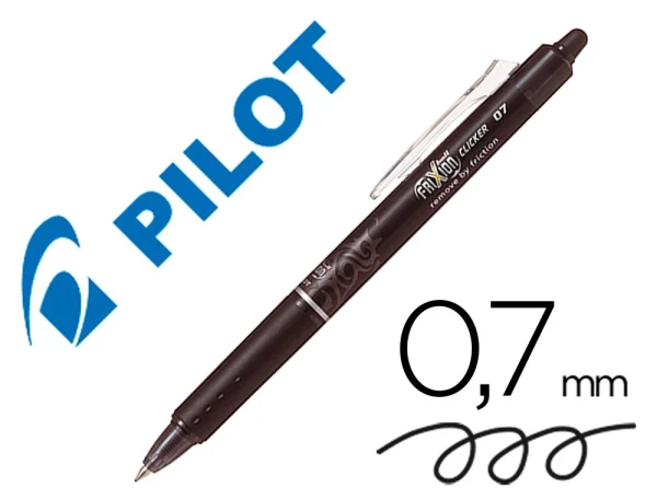 BOLIGRAFO BORRABLE PILOT FRIXION CLIP NEGRO - Imagen 2