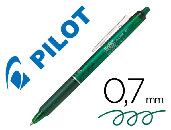 BOLIGRAFO BORRABLE PILOT FRIXION CLIP VERDE - Imagen 2