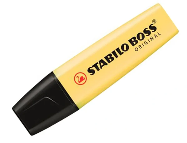 FLUORESCENTE STABILO BOOS AMARILLO PASTEL