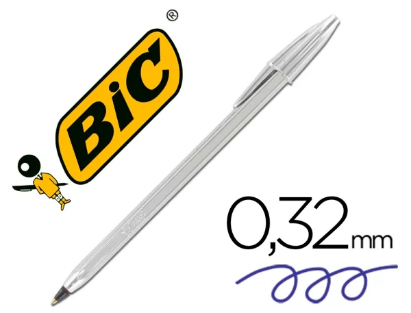 BOLIGRAFO BIC PLATEADO NEGRO - Imagen 2