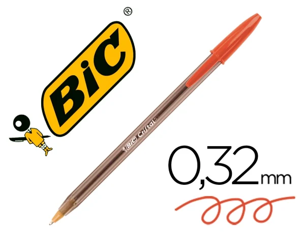 BOLIGRAFO BIC CRISTAL ORIGINAL ROJO - Imagen 2