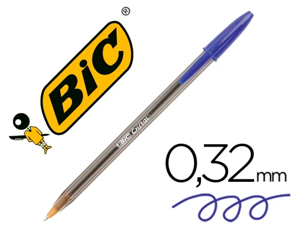 BOLIGRAFO BIC CRISTAL ORIGINAL AZUL - Imagen 2