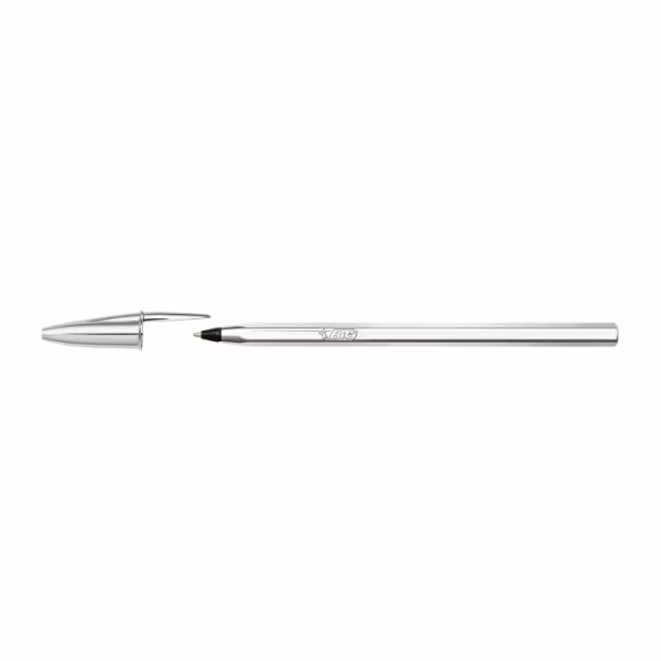 BOLIGRAFO BIC PLATEADO NEGRO