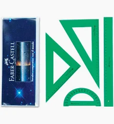 REGLAS RIGIDAS FABER CASTELL JUEGO 4 PIEZAS