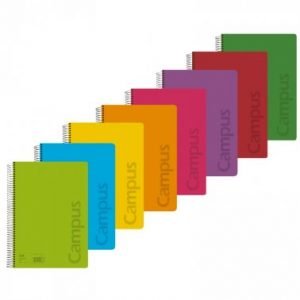 BLOC ESPIRAL Fº HOJAS BLANCAS TAPA PLASTICO 90gr 80H