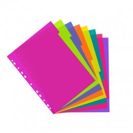 SEPARADORES DE POLIPROPILENO RIGIDOS PLUS OFFICE 8 COLORES