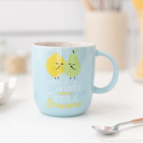 TAZA "CUÑADA ERES LA PERA LIMONERA"