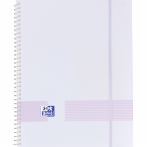 CARPETA FUNDAS ESPIRAL OXFORD 20 UND. PASTEL LILA