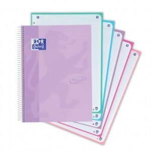 CUADERNO OXFORD TOUCH EUROPEANBOOK A4 CUADROS 5X5 MORADO
