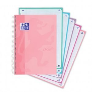 CUADERNO OXFORD TOUCH EUROPEANBOOK A4 CUADROS 5X5 SALMON
