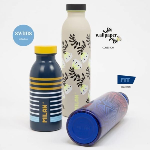 BOTELLA ISOTERMICA MILAN 591ML ESTAMPADO FLORAL - Imagen 3