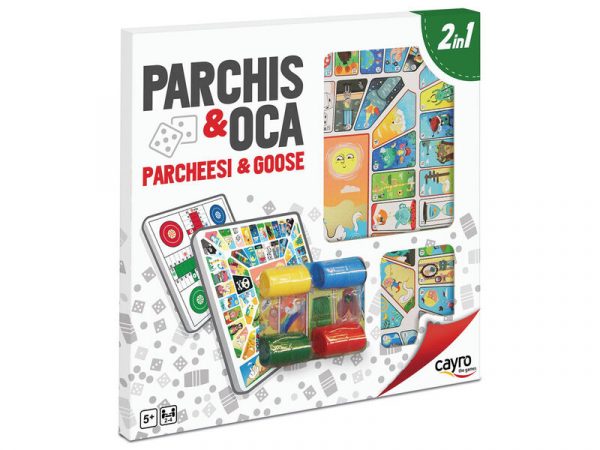 TABLERO PARCHIS - OCA MADERA CON ACC. 40X40 CM