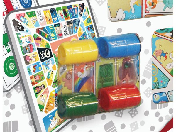 TABLERO PARCHIS - OCA MADERA CON ACC. 40X40 CM - Imagen 2