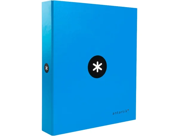 CARPETA 4 ANILLAS ANTARTIK 40MM AZUL