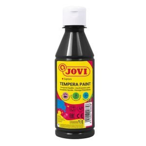 TEMPERA LIQUIDA JOVI 250ML NEGRO