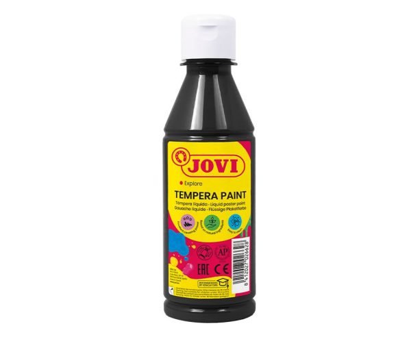 TEMPERA LIQUIDA JOVI 250ML NEGRO