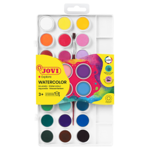 ACUARELAS JOVI 24 COLORES+PINCEL