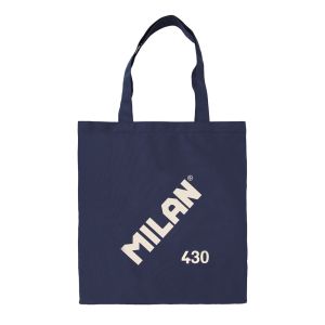BOLSA MILAN TELA Y ASAS TOTE BAG AZUL