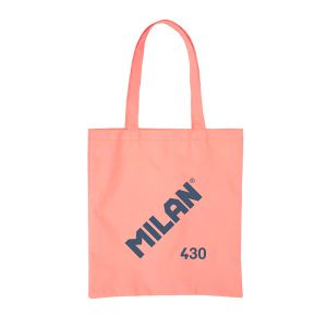BOLSA MILAN TELA Y ASAS TOTE BAG ROSA