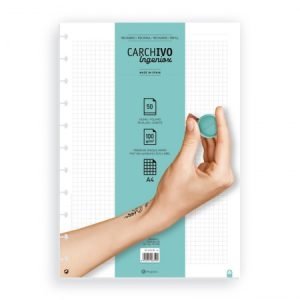 RECAMBIO CUADERNO CARCHIVO INGENIOX A4 CUADROS