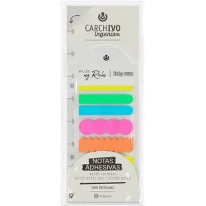 NOTAS ADHESIVAS CUADERNO CARCHIVO INGENIOX NEON