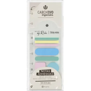 NOTAS ADHESIVAS CUADERNO CARCHIVO INGENIOX PASTEL