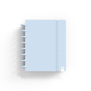 CUADERNO CARCHIVO INGENIOX A5 CUADROS PASTEL AZUL
