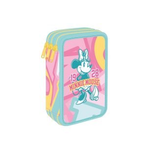 ESTUCHE PLUMIER TRIPLE MINNIE