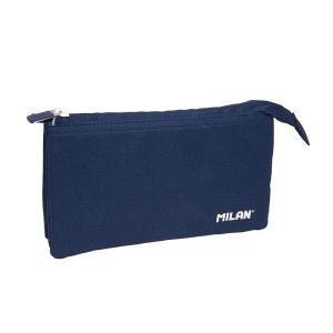 ESTUCHE MILAN 2 CREMALLERAS AZUL