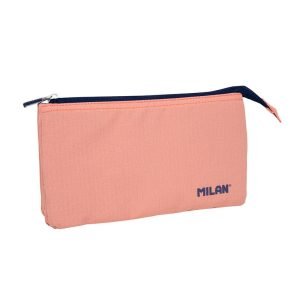 ESTUCHE MILAN 2 CREMALLERAS ROSA