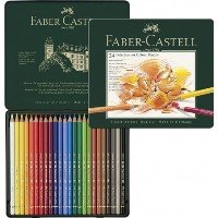ESTUCHE METAL 24 LAPICES POLYCHROMOS FABER