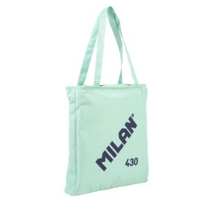 BOLSO SHOPPER MILAN 430 CON CREMALLERA VERDE