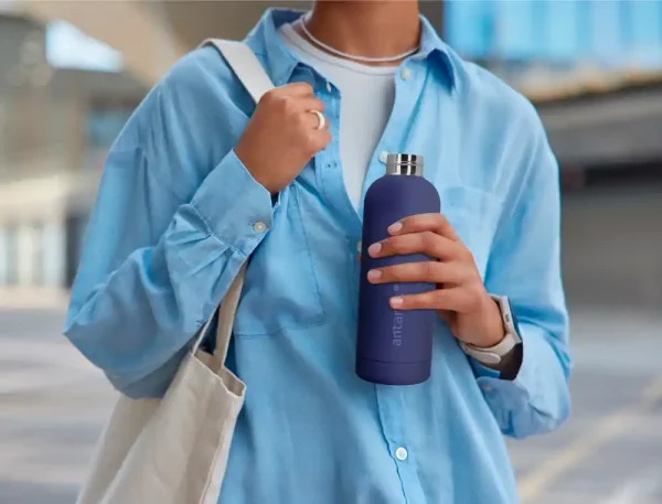BOTELLA ISOTERMICA ANTARTIK 500 ML  AZUL MARINO - Imagen 2