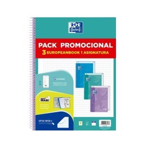 PACK 3 LIBRETAS OXFORD COLORES PASTELES