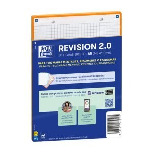 FICHAS DE ESTUDIO OXFORD A5 NARANJA
