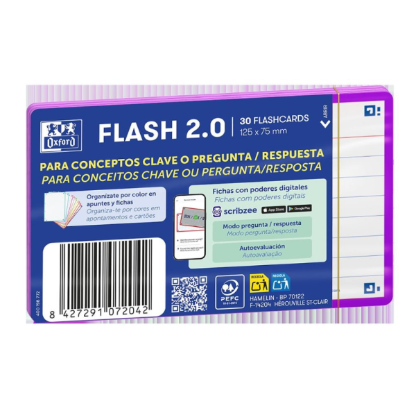 FICHAS DE ESTUDIO OXFORD A7 MORADO