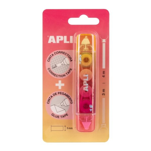 CORRECTOR CINTA APLI 2-1 ROSA