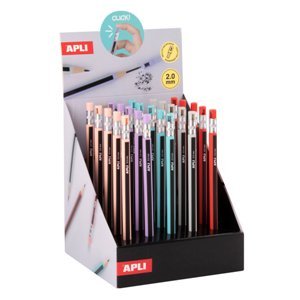 PORTAMINAS APLI 2MM CON SACAPUNTAS (COLORES VARIADOS)
