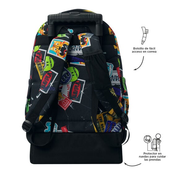 MOCHILA TOTTO ESCOLAR CARRO FIJO STICKY - Imagen 3