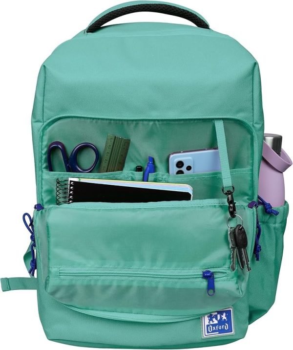 MOCHILA ESCOLAR OXFORD B-READY VERDE MENTA - Imagen 2