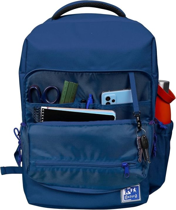 MOCHILA ESCOLAR OXFORD B-READY AZUL MARINO - Imagen 2