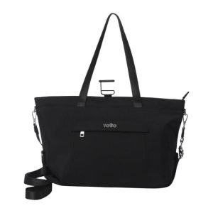 BOLSO TOTTO MADRID NEGRO PLATA