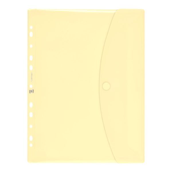 SOBRE MULTITALADRO A4 VELCRO OXFORD PARA PORTABLOC AMARILLO PASTEL