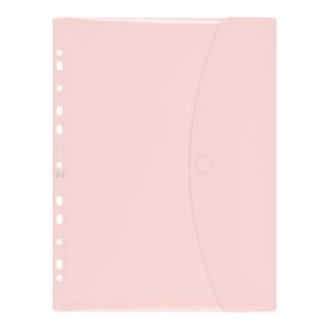 SOBRE MULTITALADRO A4 VELCRO OXFORD PARA PORTABLOC ROSA PASTEL